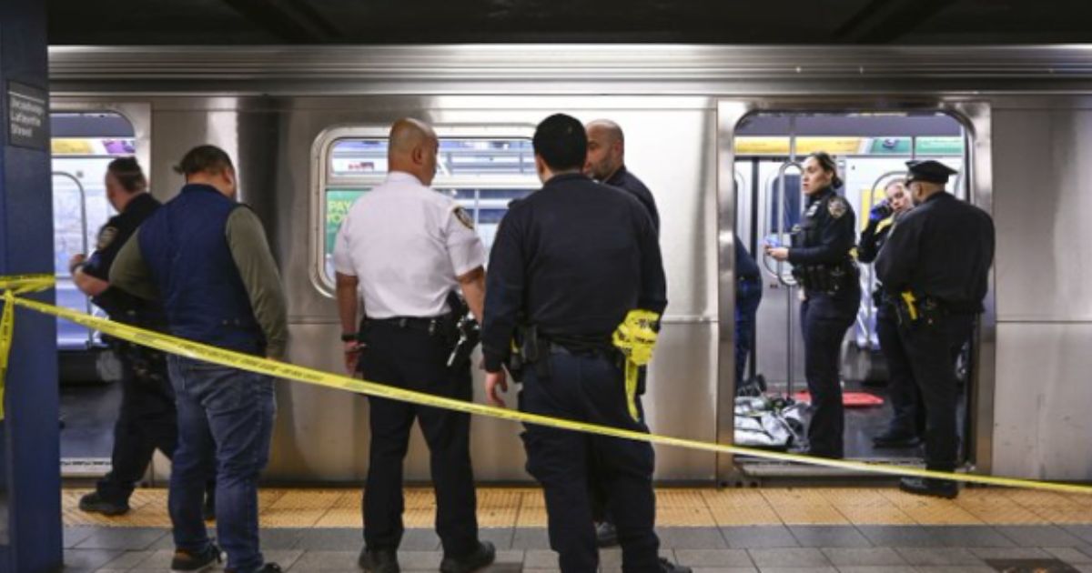 A homeless man died Monday after being placed in a chokehold on a subway.