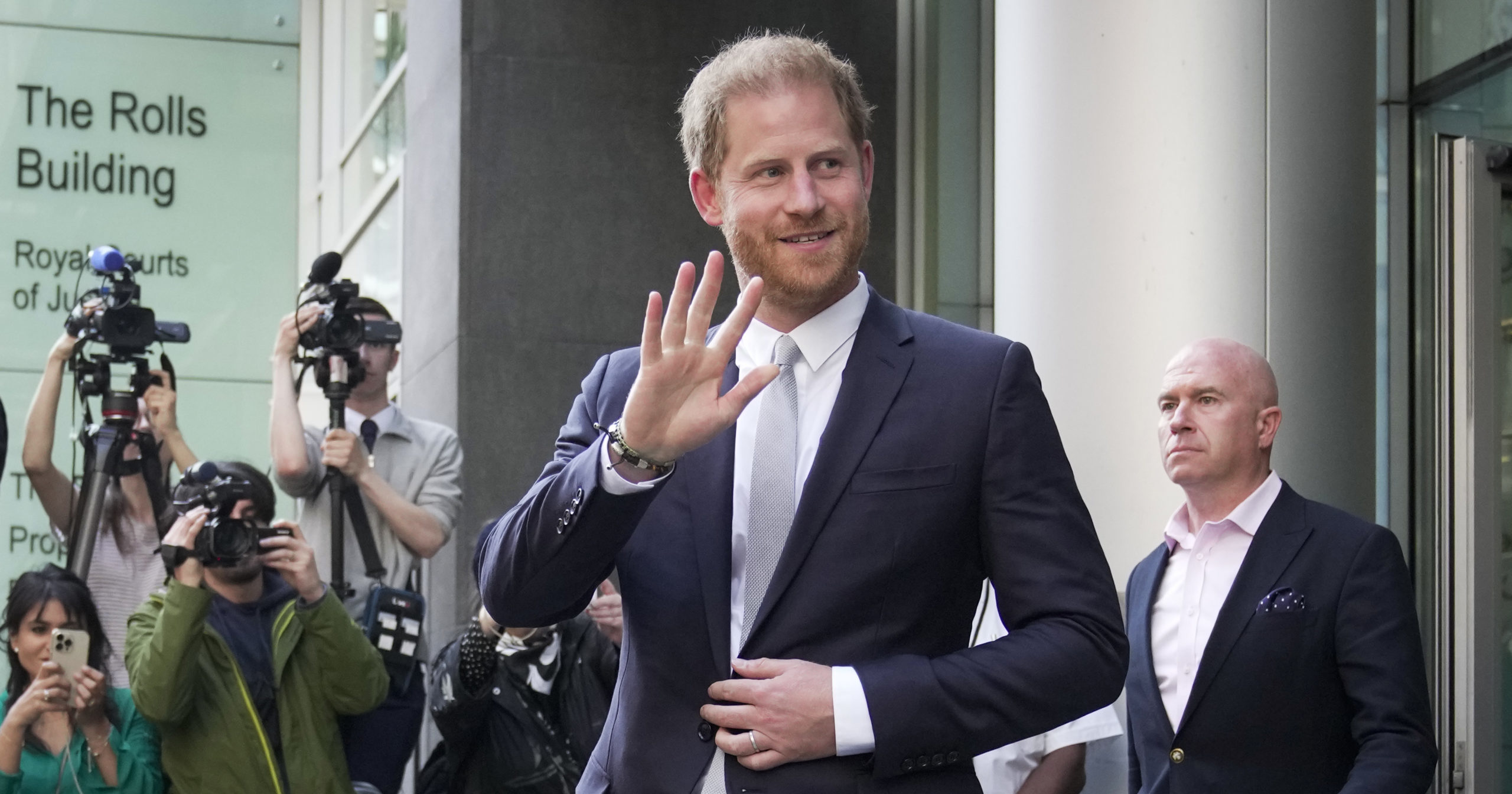Prince Harry leaves the High Court after giving evidence in London, Wednesday, June 7, 2023.