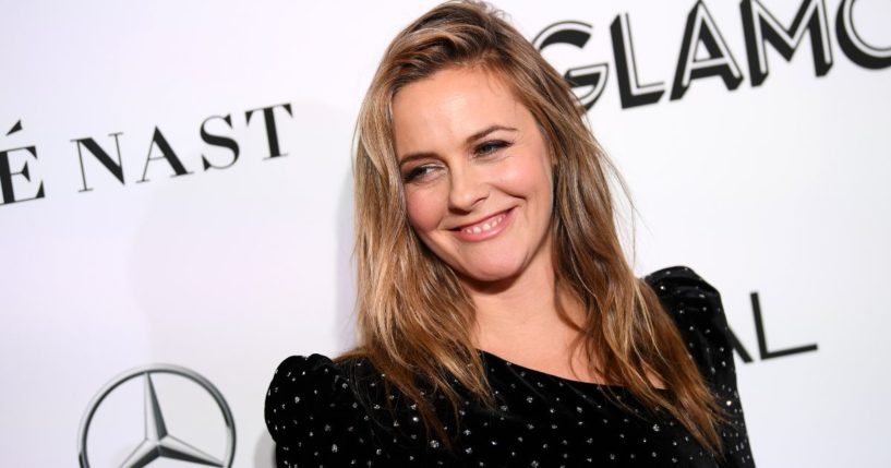 Alicia Silverstone, seen in a 2018 file photo, announced her pick for president in a social media post.