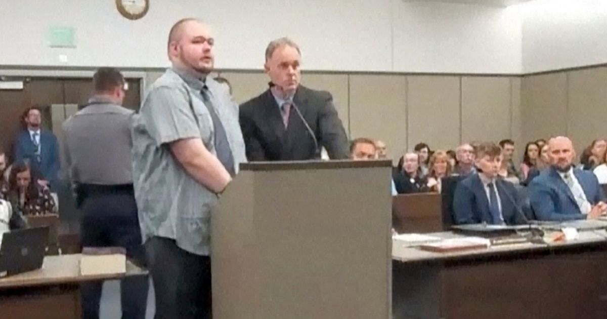 On Monday, Anderson Lee Aldrich, left, pleads guilty in court to a mass shooting that killed five people at a Colorado Springs LGBT nightclub in 2022.