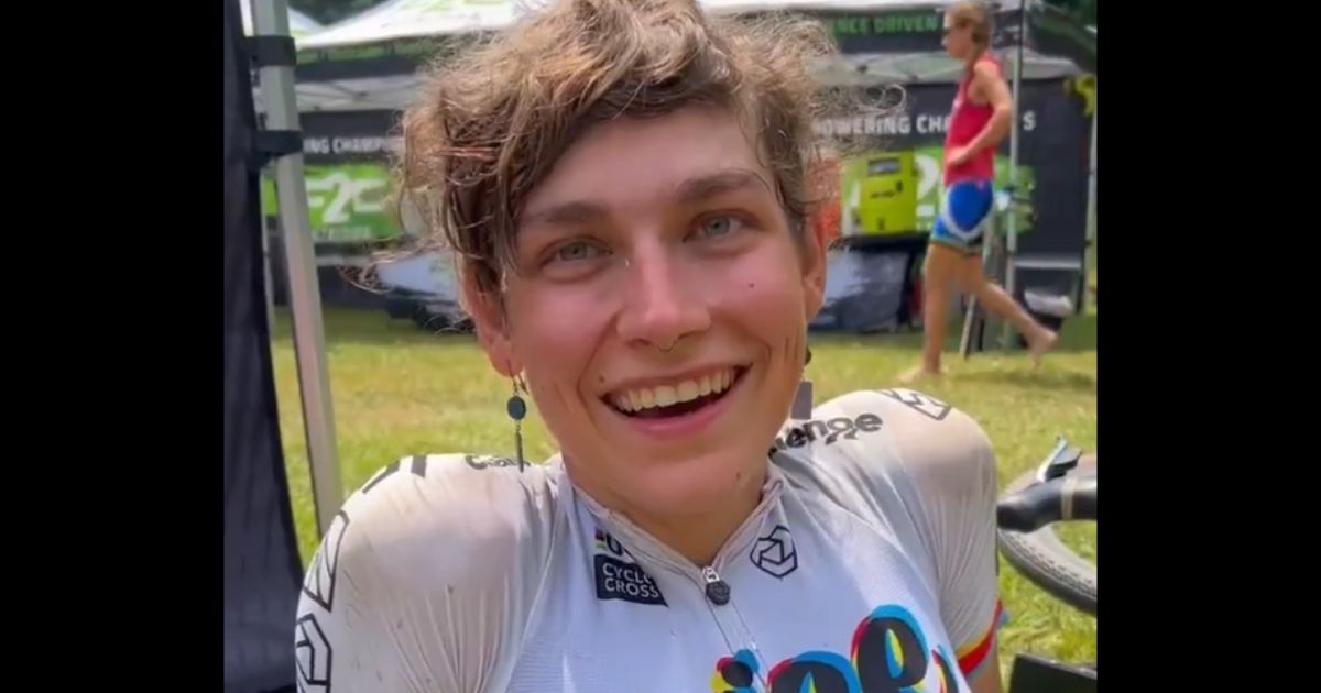 Austin Killips was all smiles after beating all the female competitors in the North Carolina race.