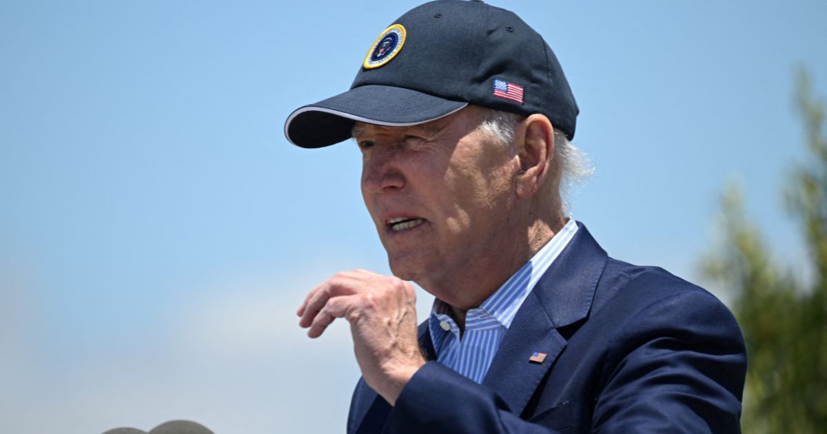 President Joe Biden visited Palo Alto, California, on Monday to speak about his administration's environmental efforts.