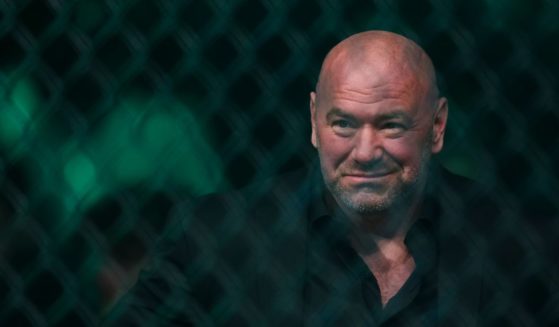 UFC President Dana White looks on during the UFC 273 event at VyStar Veterans Memorial Arena in Jacksonville, Florida, on April 9, 2022.