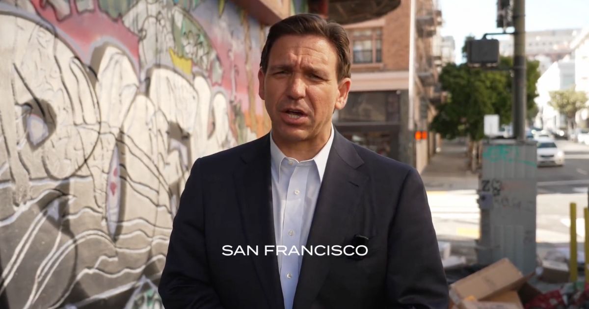 DeSantis hits back at Newsom with video in his backyard.