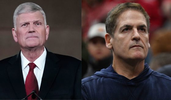 Rev. Franklin Graham, left, took to social media to give billionaire Mark Cuban, right, a biblical lesson after Cuban declared that being woke equates to "good business."