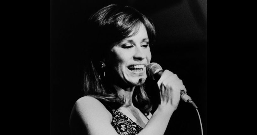 Brazilian singer Astrud Gilberto performs on stage during a Jazz Festival at The Hague on July 16, 1982.