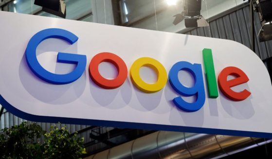 The Google logo is displayed on a sign at the Viva Technology conference at Parc des Expositions Porte de Versailles in Paris, France, on Wednesday.