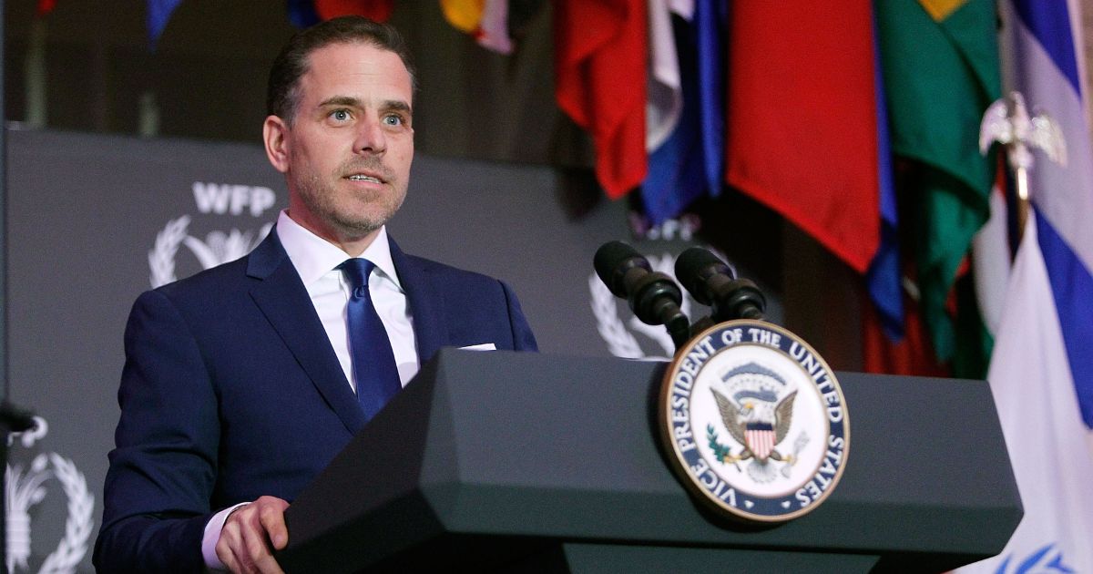 Hunter Biden, seen in a 2016 file photo, enjoyed a sumptuous gourmet meal at a state dinner Thursday night, rubbing shoulders with celebrities instead of jailbirds after his sweetheart plea deal with his father's Department of Justice was announced.