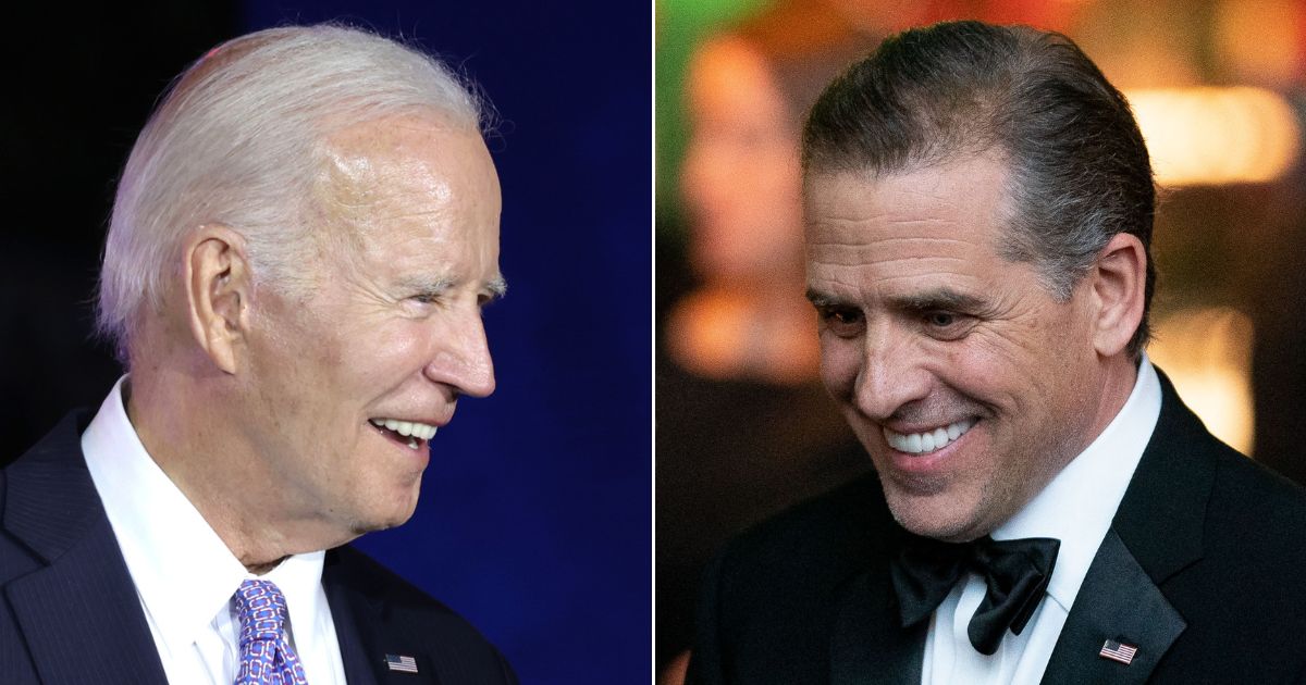 At left, President Joe Biden attends a Juneteenth concert on the South Lawn of the White House in Washington on June 13. At right, Hunter Biden appears at a State Dinner in honor of India's Prime Minister Narendra Modi at the White House on Thursday.