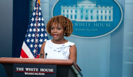 White House press secretary Karine Jean-Pierre speaks during a press briefing at the White House, in Washington, D.C., on Friday.