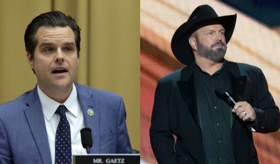 Rep. Matt Gaetz (R-FL) speaks during a hearing before the Select Subcommittee at Rayburn House Office Building on May 18 on Capitol Hill in Washington, D.C., and singer-songwriter Garth Brooks, right, performs during the Academy of Country Music (ACM) Awards at Ford Center at the Star in Frisco, Texas, on May 11.