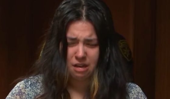 Megan Joyce Imirowicz cries after hearing her sentence.