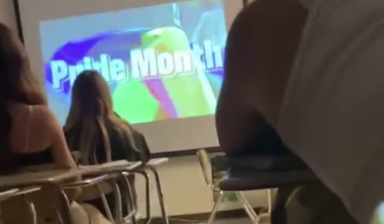 In a video that is now making the rounds on social media, a high school student captured a teacher threatening students for not wanting to watch a "pride" month video that was being shown in a math class.