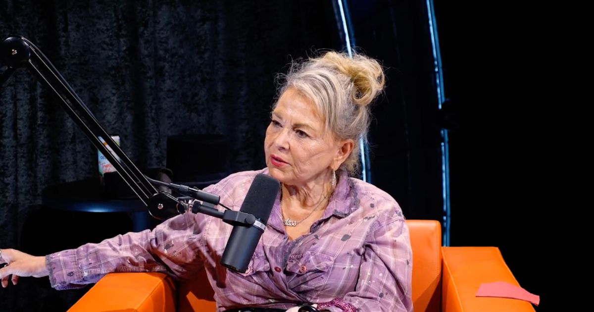 Roseanne Barr is seen on comedian Theo Von’s "This Past Weekend" podcast during an episode on June 14.