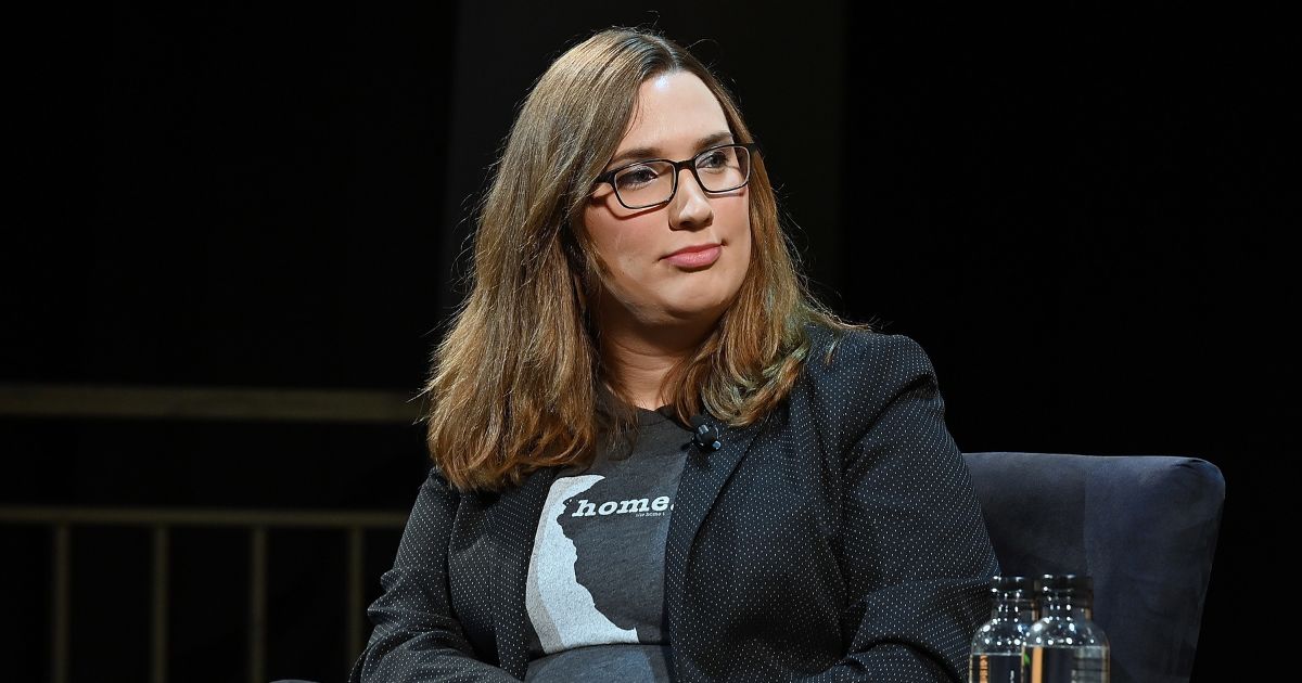 Sarah McBride takes part in the "Out in Office" panel at Tribeca Celebrates "Pride" Day during the Tribeca Film Festival at Spring Studio in New York City on May 4, 2019.