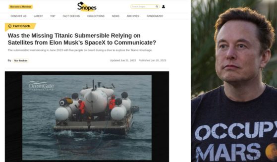 Snopes was quick to link Elon Musk to the ill-fated exploration effort, but later edited the page.
