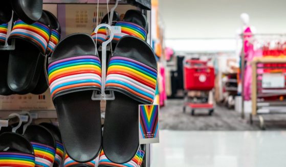 Pride Month apparel is seen on display at a Target store on in Austin, Texas on June 6.