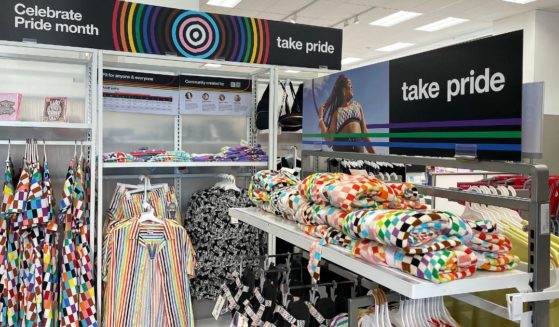 LGBT "Pride Month" merchandise is displayed at a Target store in San Francisco on Wednesday.