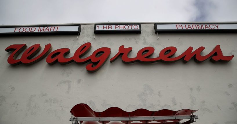 The Walgreens logo is displayed on a store in San Francisco. In Chicago, one downtown store is doing "racial profiling," according to some people.