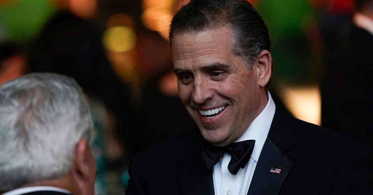 Hunter Biden talks with a guest before President Joe Biden offers a toast during a state dinner for Indian Prime Minister Narendra Modi at the White House on Thursday.