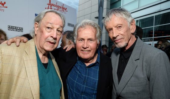 (L-R) Frederic Forrest, Martin Sheen, and Scott Glenn attend the "Apocalypse Now" Final Cut 40th Anniversary Special Screening at ArcLight Cinemas Cinerama Dome on August 12, 2019 in Hollywood, California.