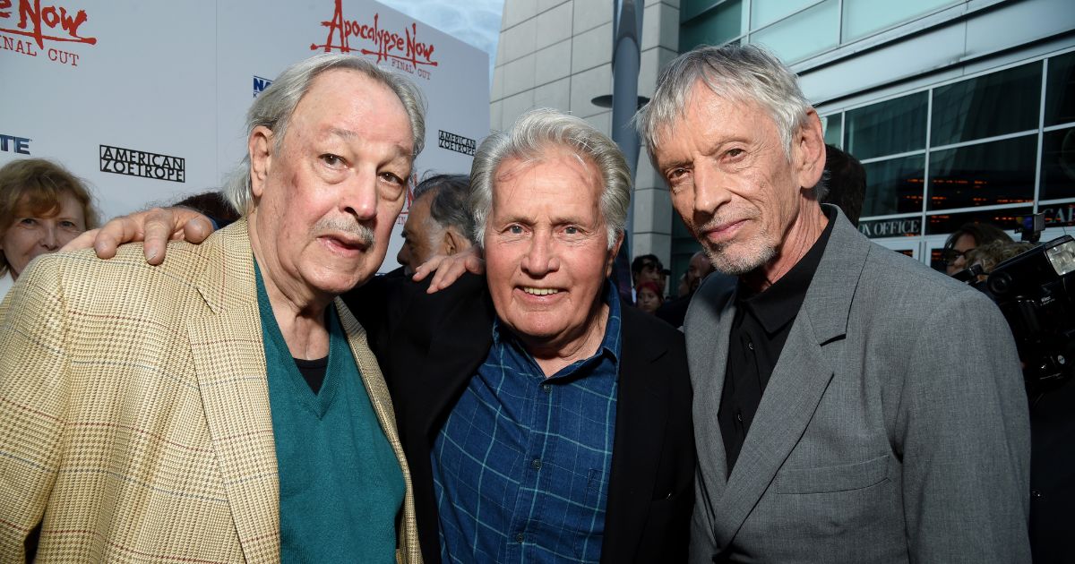 (L-R) Frederic Forrest, Martin Sheen, and Scott Glenn attend the "Apocalypse Now" Final Cut 40th Anniversary Special Screening at ArcLight Cinemas Cinerama Dome on August 12, 2019 in Hollywood, California.