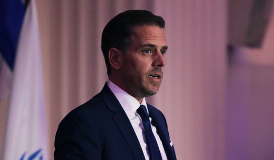 Then-World Food Program USA Board Chairman Hunter Biden speaks on stage at the World Food Program USA's Annual McGovern-Dole Leadership Award Ceremony at Organization of American States on April 12, 2016, in Washington, D.C.