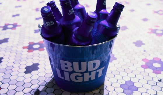 Bud Light on display at the G-Eazy performance for Bud Light's Dive Bar Tour at the Blue Nile on Aug. 30, 2017, in New Orleans.
