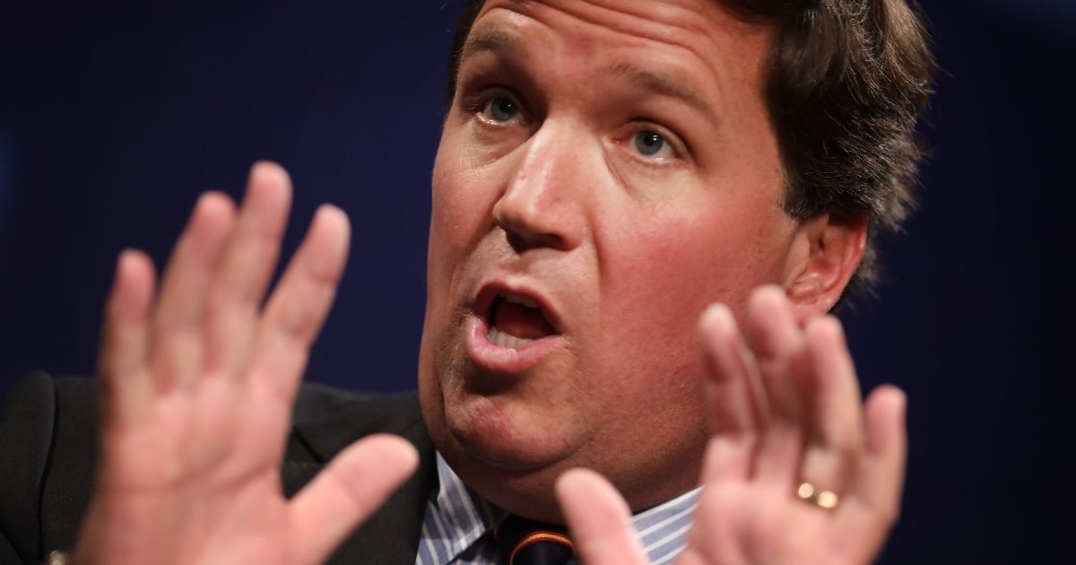 Fox News host Tucker Carlson discusses 'Populism and the Right' during the National Review Institute's Ideas Summit at the Mandarin Oriental Hotel on March 29, 2019, in Washington, D.C.