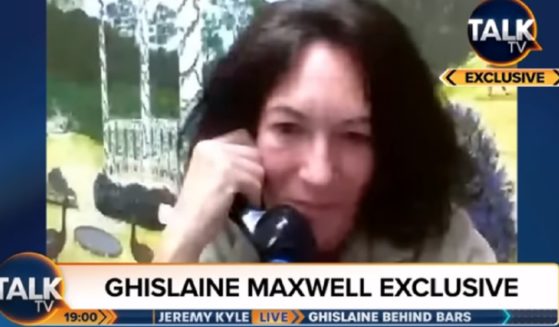 Former British socialite Ghislaine Maxwell is pictured in a January interview with the British news channel TalkTV.
