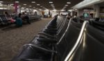 A lounge in Daniel K. Inouye International Airport sits mostly empty as Hurricane Lane approaches the island chain on August 22, 2018 in Honolulu, Hawaii.