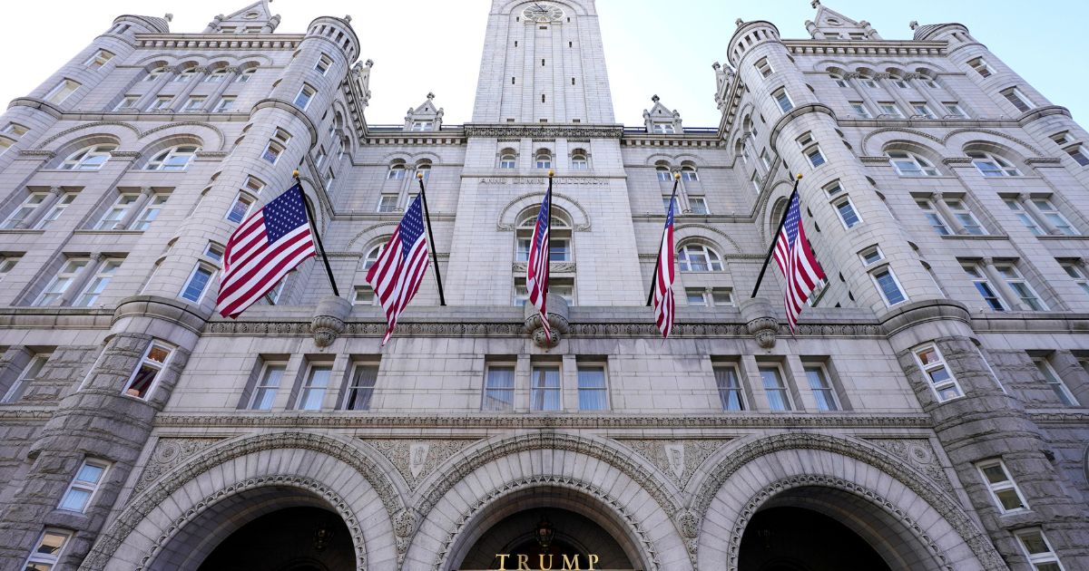 A view of the Trump International Hotel is seen on March 4, 2021, in Washington.