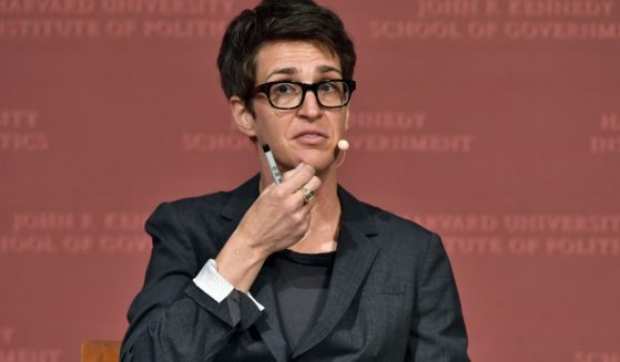 Rachel Maddow speaks at the Harvard University John F. Kennedy Jr. Forum in a program titled "Perspectives on National Security" moderated by Rachel Maddow on Oct. 16, 2017, in Cambridge, Massachusetts.