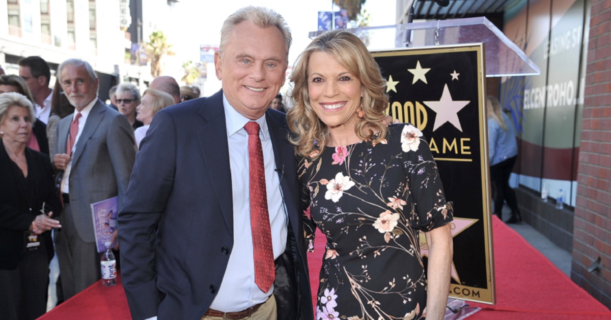 "Wheel of Fortune" stars Pat Sajak and Vanna White are pictured in a 2019 file photo in Los Angeles.