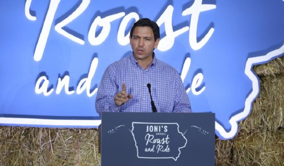 Florida Gov. Ron DeSantis, pictured Saturday speaking at an event in Iowa.