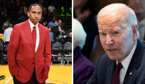 Stephen A. Smith, left, at a Los Angeles Lakers basketball game on May 8. Stephen A. recently expressed his disapproval in the Democratic presidential candidates, specifically in President Joe Biden, right, on the show “Hannity”.