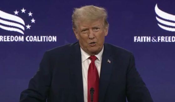 Former President Donald Trump speaks at the Faith & Freedom Coalition Gala in Georgia on Saturday.