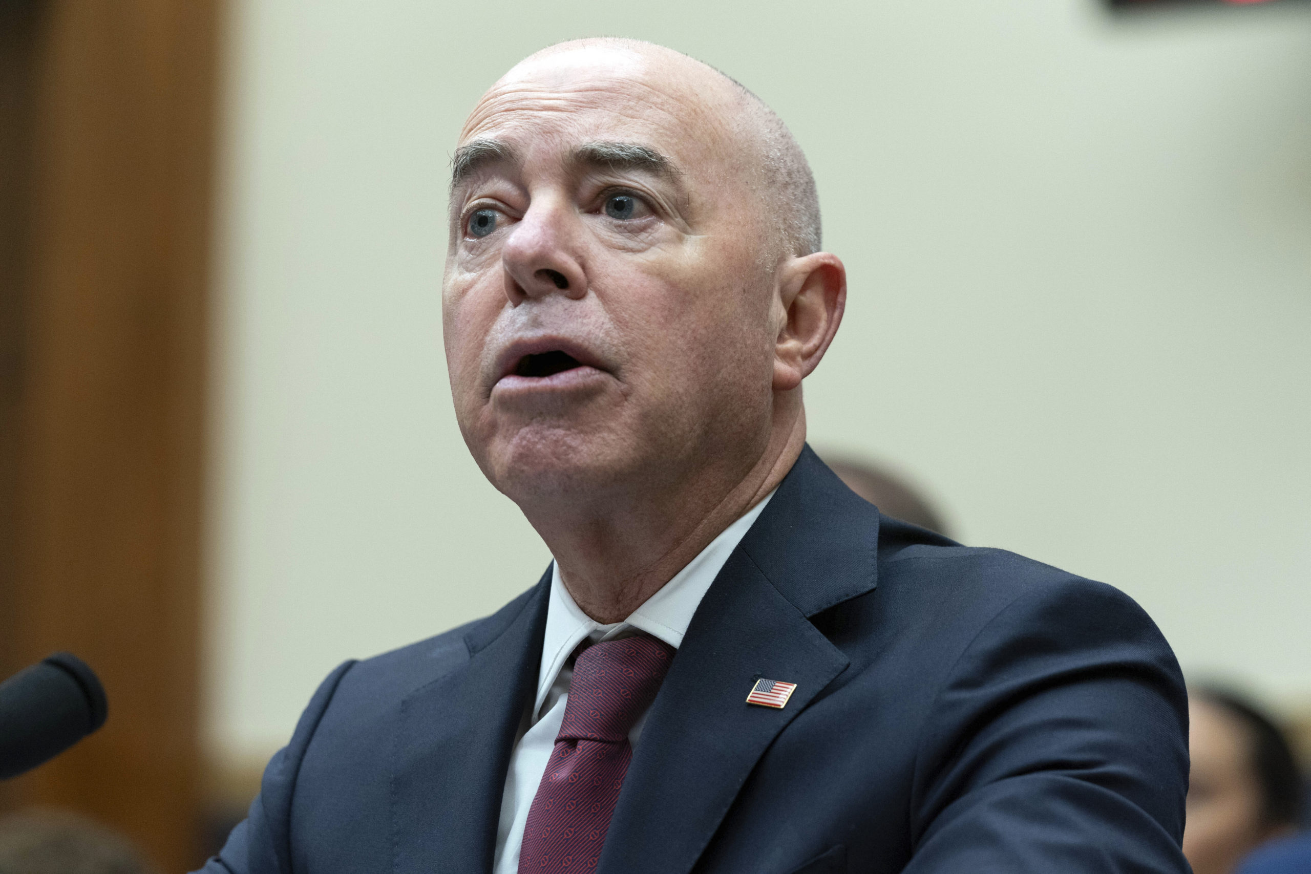 Homeland Security Secretary Alejandro Mayorkas testifies before the House Judiciary Committee hearing on Oversight of the U.S. Department of Homeland Security on Capitol Hill in Washington, D.C., on Wednesday.