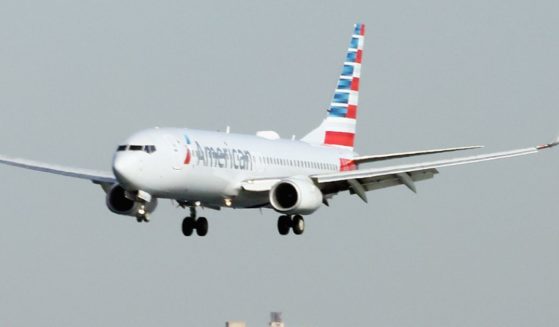 An American Airlines jet lands at Laguardia Airport in New York City on Nov. 10, 2022.