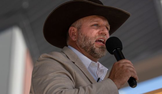 Ammon Bundy announces his candidacy for governor of Idaho during a campaign event in Boise, Idaho, on June 19, 2021.