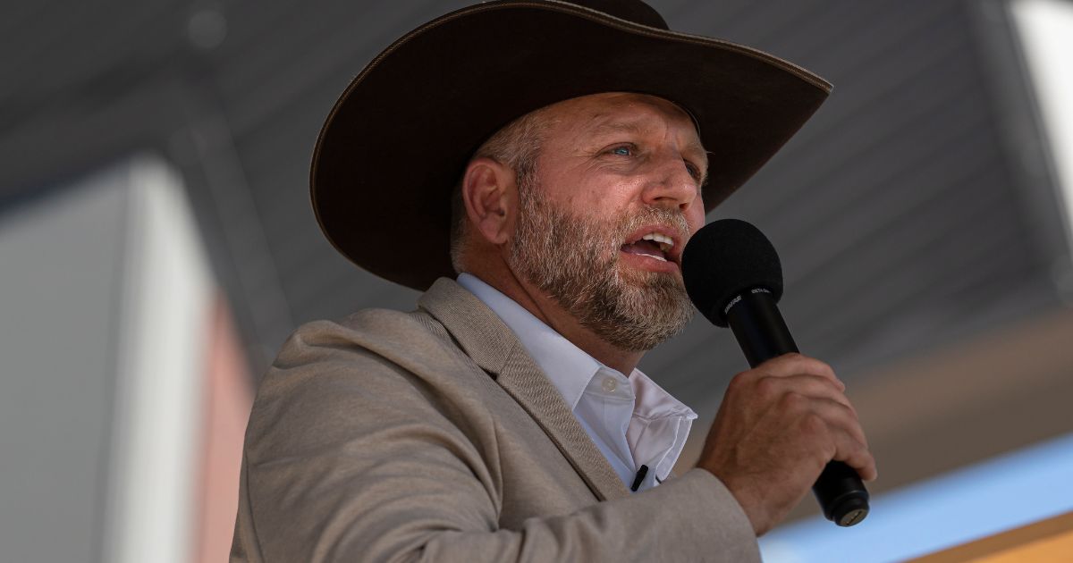 Ammon Bundy announces his candidacy for governor of Idaho during a campaign event in Boise, Idaho, on June 19, 2021.