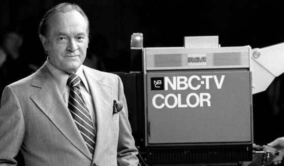 Bob Hope poses on the set while taping a segment of the two-hour special "Quarter-Century of Comedy" on Oct. 15, 1975.