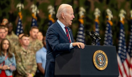President Joe Biden speaks to service members and their families at Fort Liberty, North Carolina, on June 9. The base was previously named Fort Bragg, after Confederate Gen. Braxton Bragg.