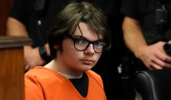 School shooter Ethan Crumbley sits in court during his sentencing hearing in Pontiac, Michigan, on Thursday.