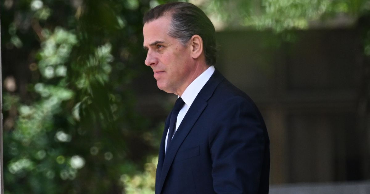 Hunter Biden leaves the J. Caleb Boggs Federal Building and United States Courthouse in Wilmington, Delaware, on Wednesday.