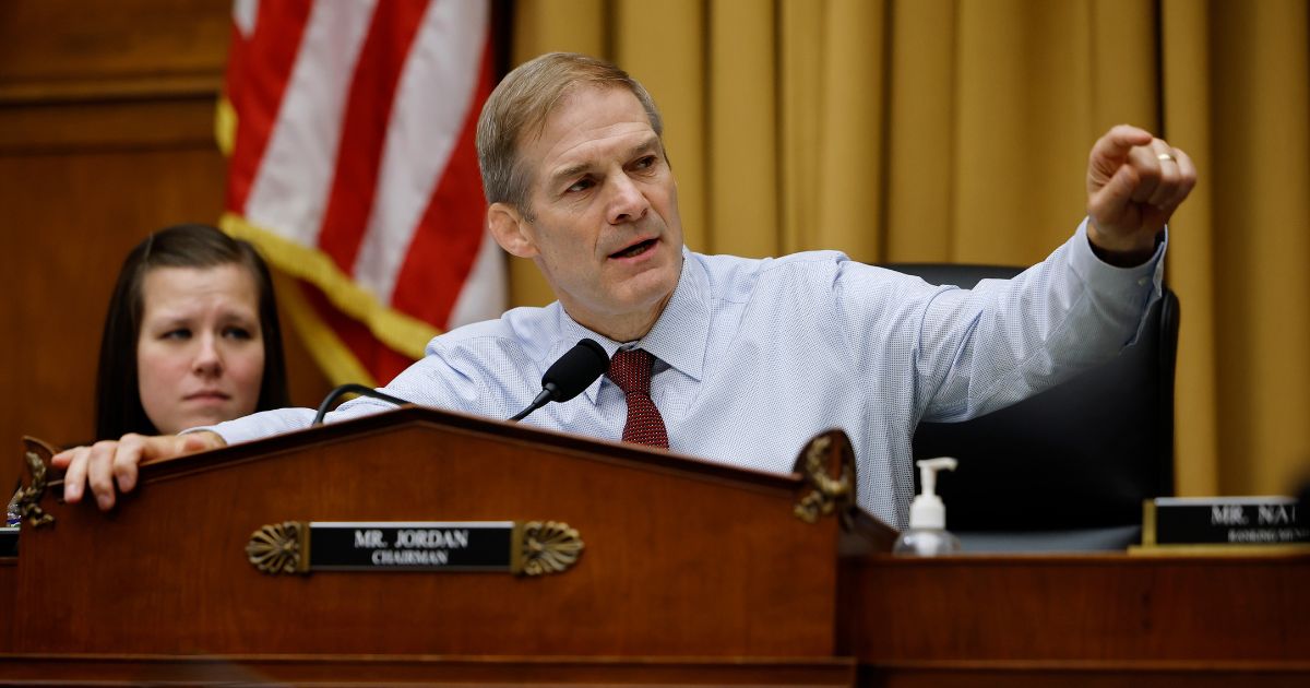 House Judiciary Committee Chairman and Ohio Rep. Jim Jordan conducts a hearing in which Special Counsel John Durham testified in the Rayburn House Office Building on Capitol Hill in Washington, D.C., on June 21.