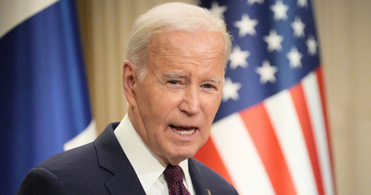 President Joe Biden speaks during a news conference in Helsinki on Thursday.