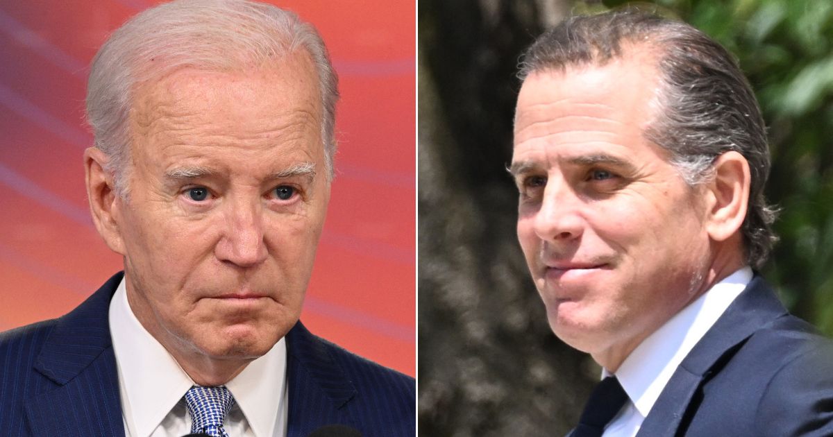 One writer suggested a scenario that could make some of President Joe Biden's problems with his son Hunter, right, go away.