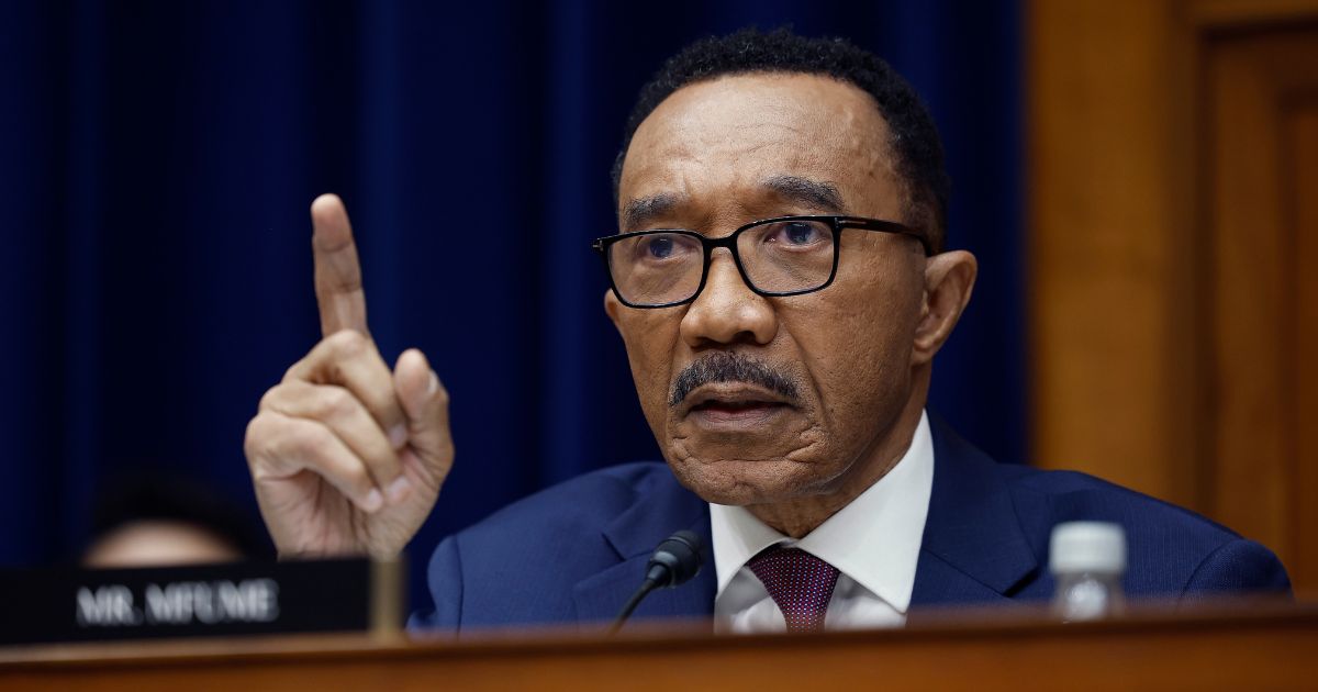 Rep. Kweisi Mfume questions witnesses during a subcommittee hearing on Capitol Hill on March 8 in Washington, D.C.