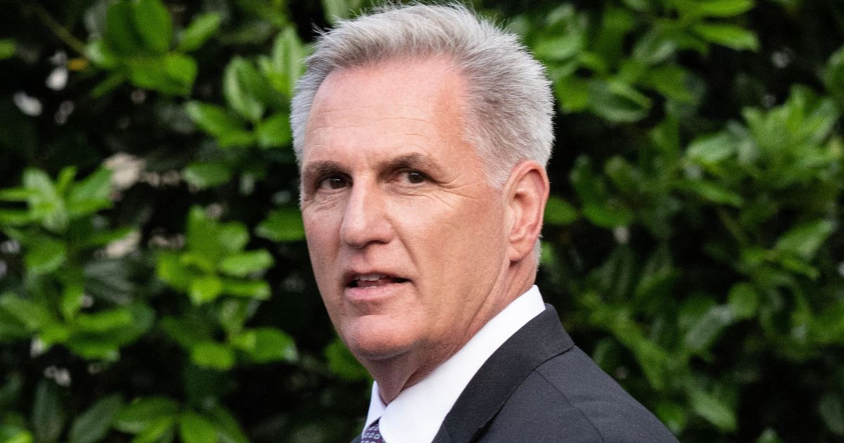 House Speaker Kevin McCarthy leaves the White House after a meeting with President Joe Biden on May 22. (